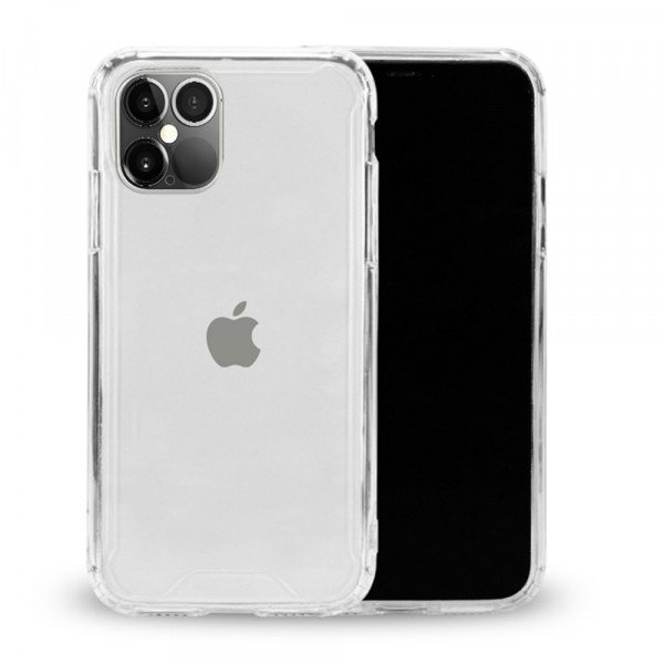 Wholesale Clear Armor Hybrid Transparent Case for iPhone 12 / iPhone 12 Pro 6.1 (Clear)